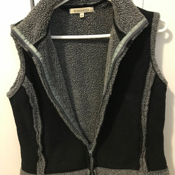 RW & Co Ladies Black And Grey Vest Size Medium - Picture 3 of 3
